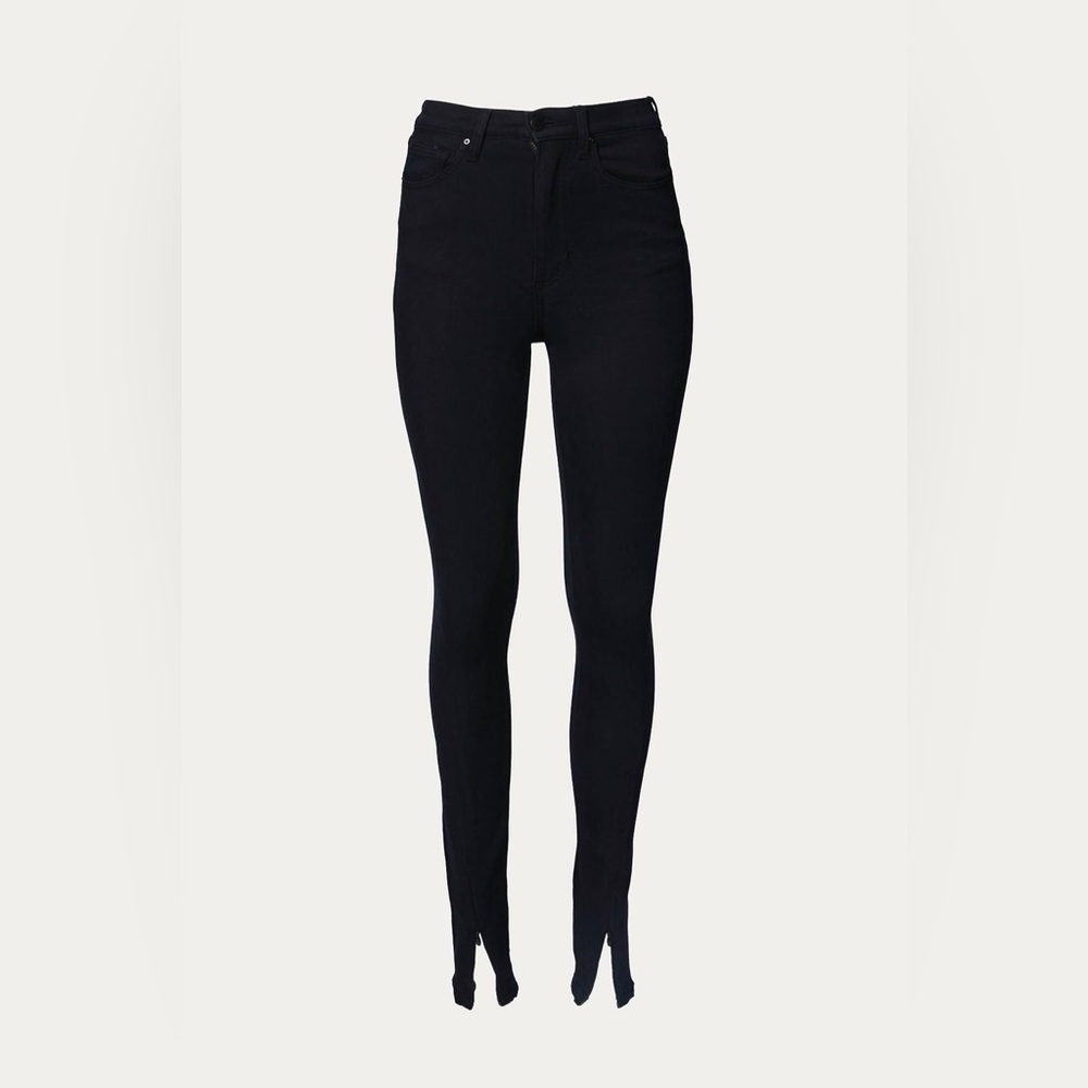 NWT WeWoreWhat High Rise Skinny Zip Jean In Black
